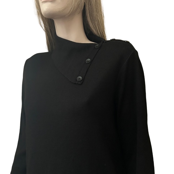 Jones New York Merino Blend Shift Dress Black S-M - Picture 7 of 15